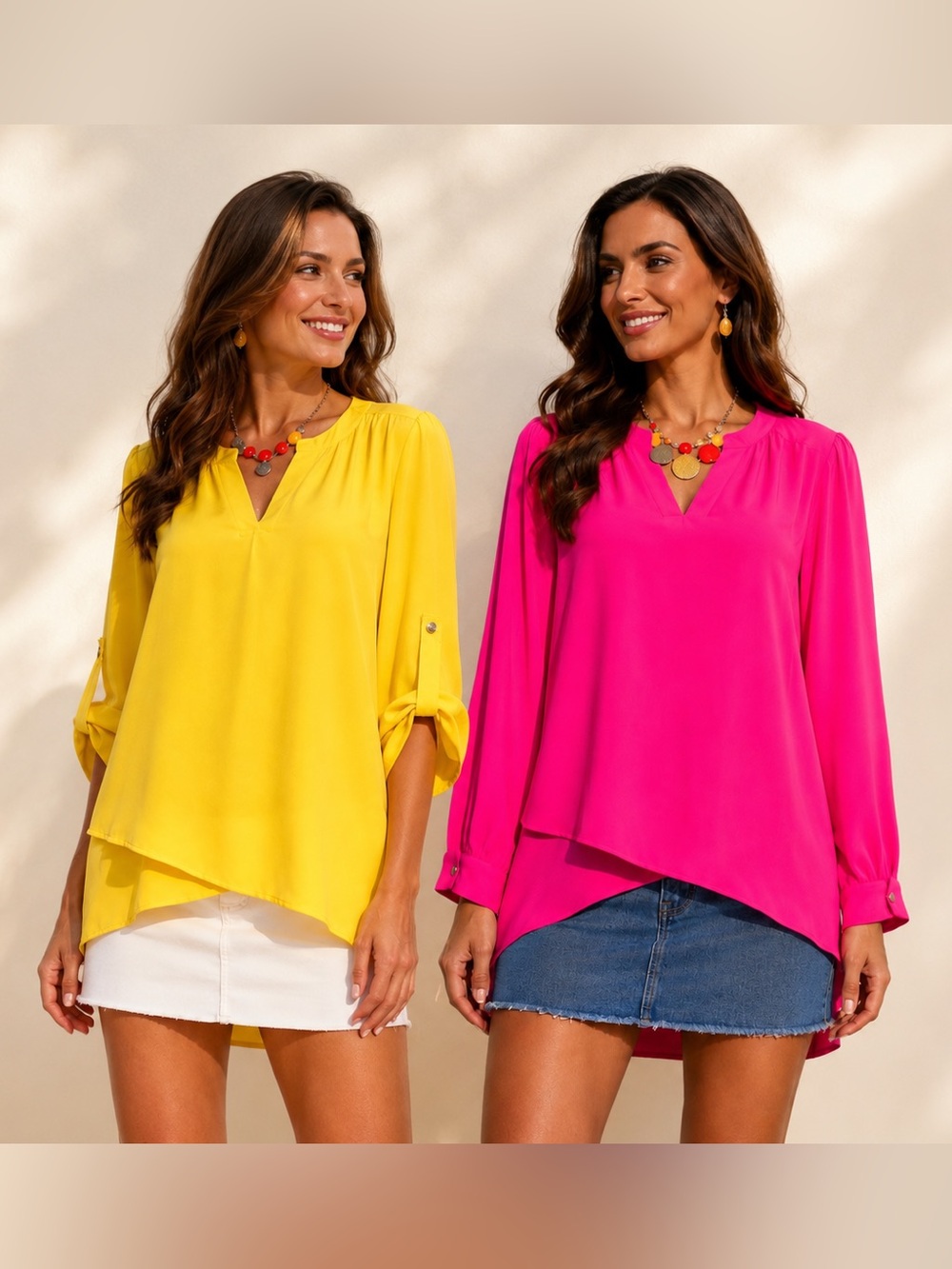 Bundle of 2 Vince Camuto + English Laundry Blouses size small